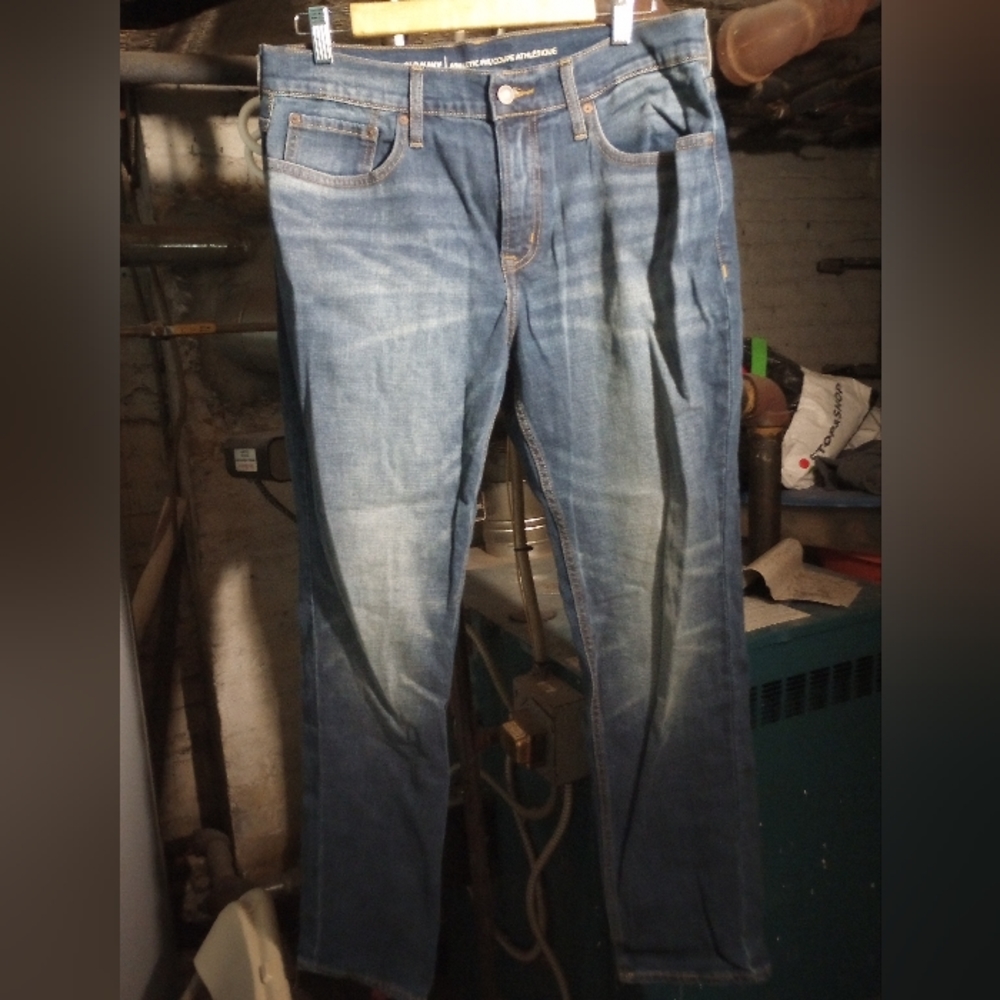 Medium Wash Athletic Fit Jeans